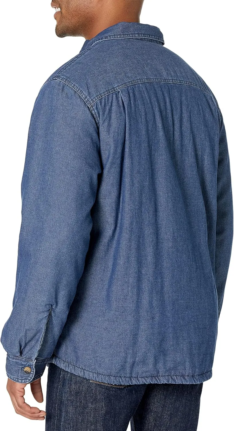 Wrangler Authentics Men's Long Sleeve Sherpa Lined Shirt Jacket