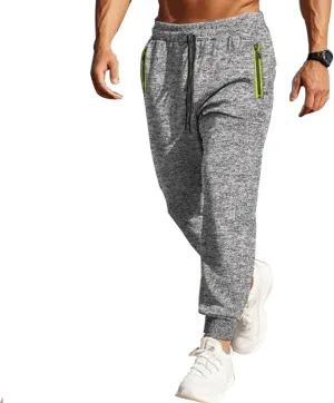 Xiaojmake Mens Marled Fleece Sweatpant Elastic Waist Drawstring Sweatpant Slim Fit Workout Training Gym Jogger Athletic Pant