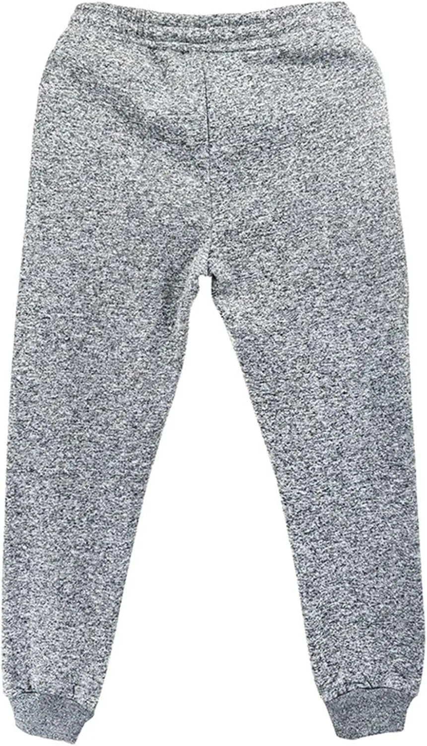 Xiaojmake Mens Marled Fleece Sweatpant Elastic Waist Drawstring Sweatpant Slim Fit Workout Training Gym Jogger Athletic Pant