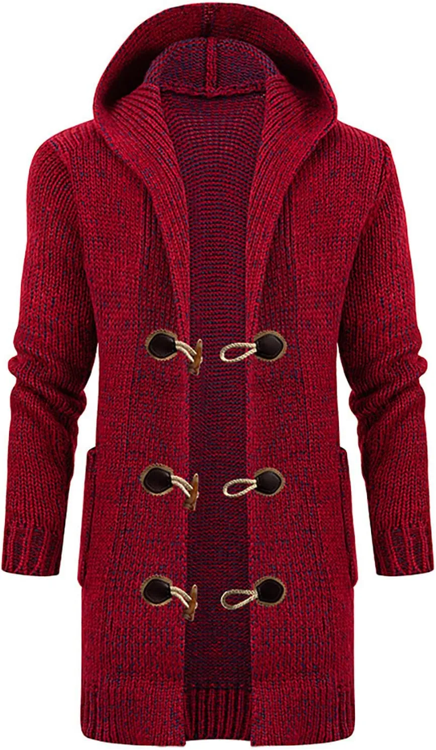 Ymosrh Mens Coats and Jackets Plus Size Windbreaker Button Cardigan Medium Length Sweater Lightweight Rain Jacket