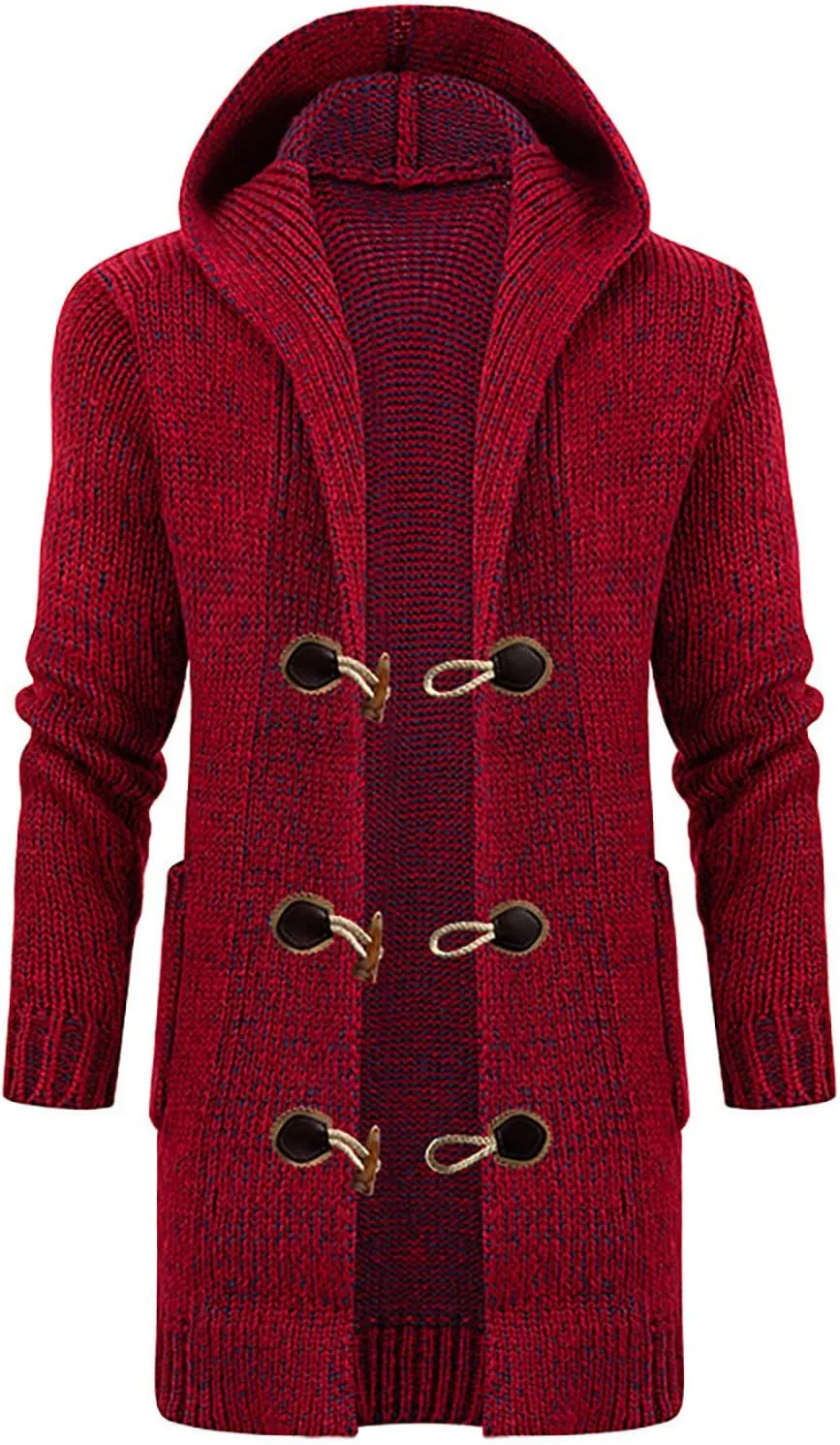 Ymosrh Mens Coats and Jackets Plus Size Windbreaker Button Cardigan Medium Length Sweater Lightweight Rain Jacket