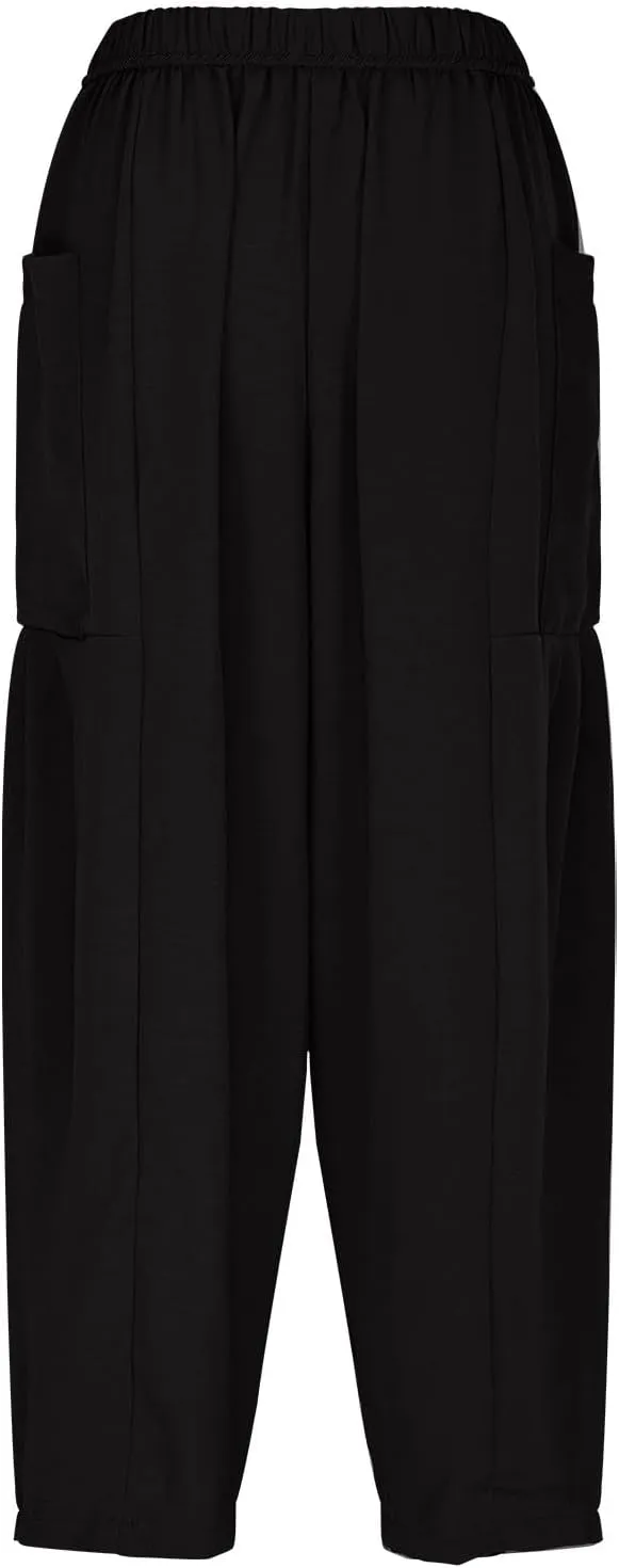 YRAETENM Women Linen Baggy Harem Pants Summer Drawstring High Waist Wide Leg Pants Loose Flowy Casual Palazzo Lounge Trousers