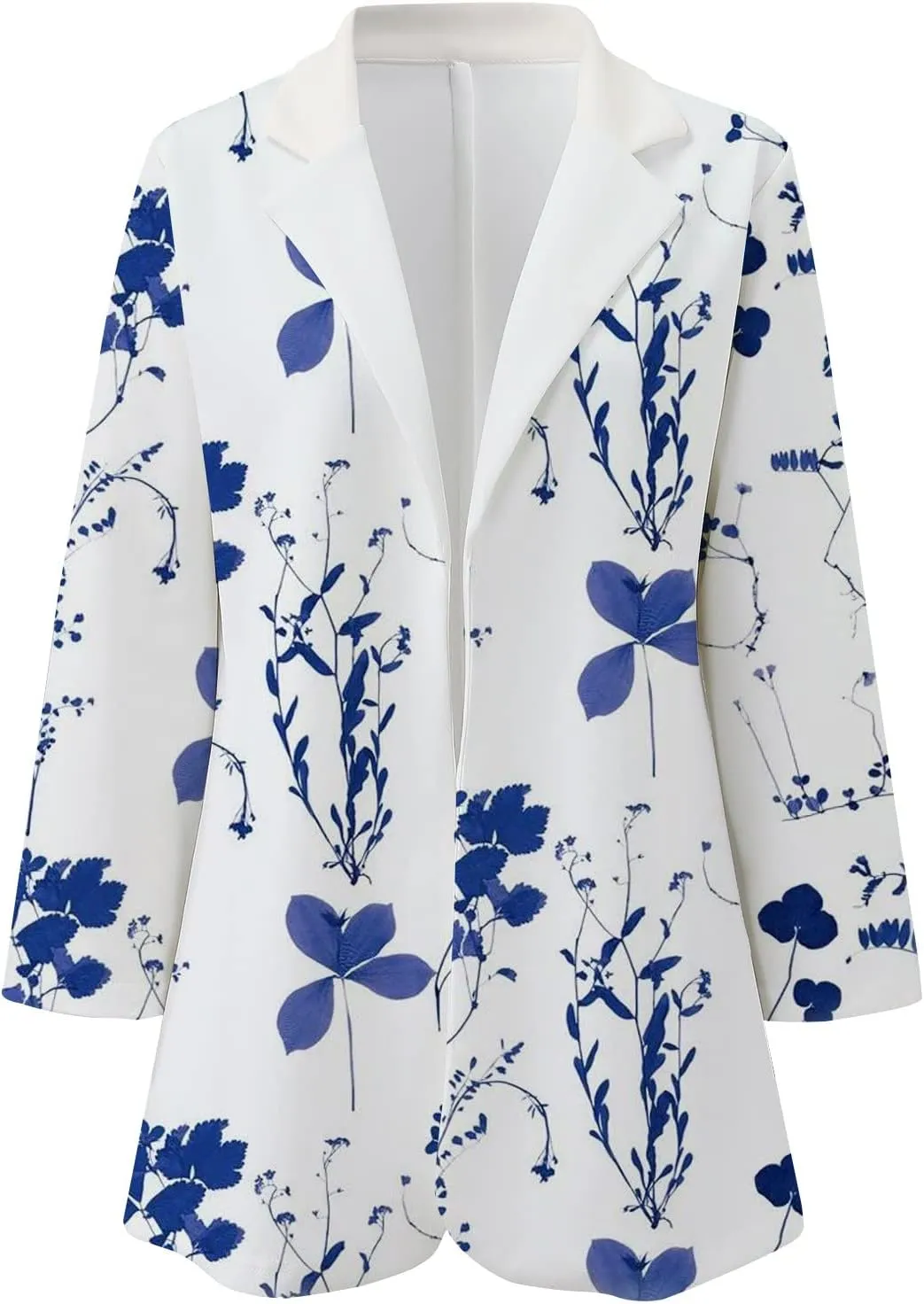 ZEFOTIM Blazers for Women Print Light Weight Trendy Trench Coats Ladies Work Professional Fashion Casual Jackets