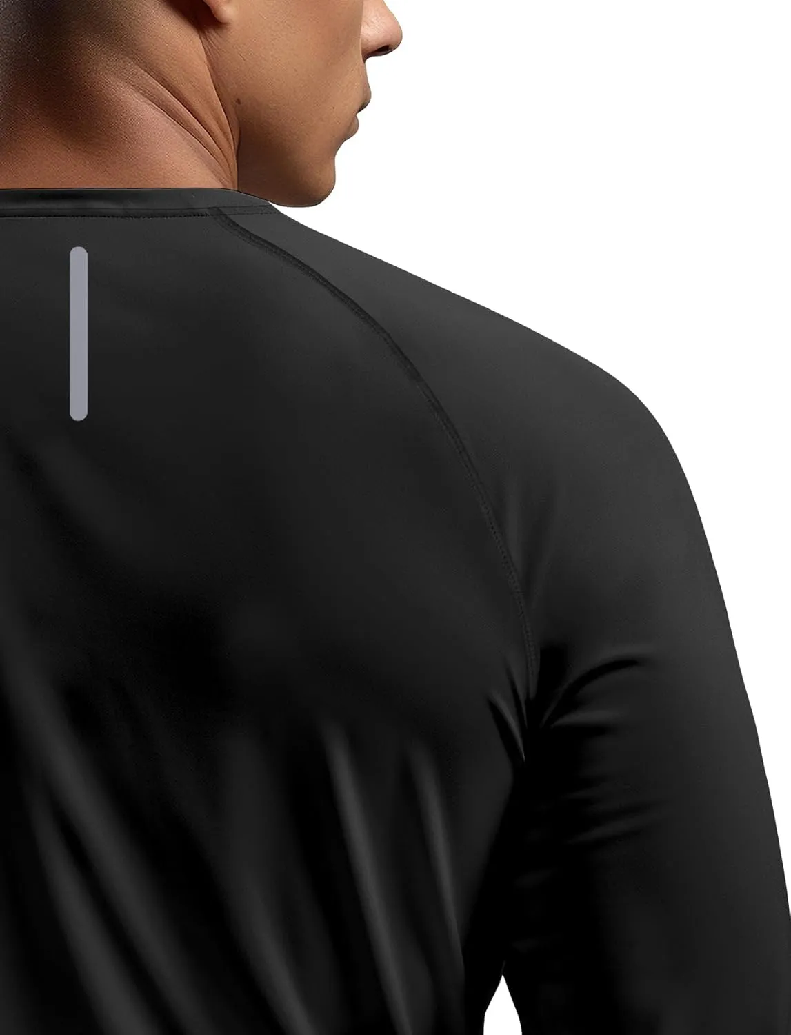 Zengjo Mens Long Sleeve Workout Shirts Moisture Wicking Running Athletic Sport Performance T-Shirt Lightweight SPF Sun Shirt